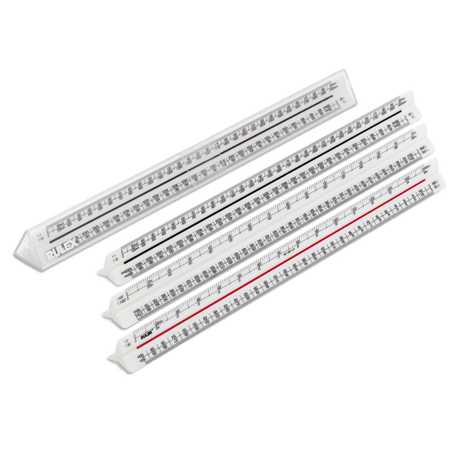 Utoolmart Plastic Triangular Big Scale Ruler 300mm Total Length Drafting  Measuring Tool for Engineering Design Architectural Drawing 1pcs :  : Office Products